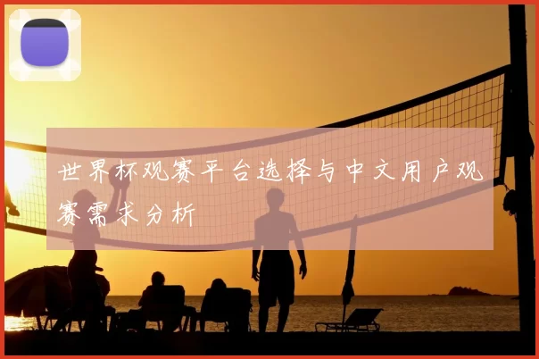 世界杯观赛平台选择与中文用户观赛需求分析
